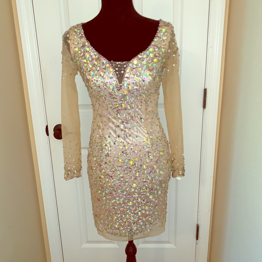 Crystal/Beaded Cocktail Dress